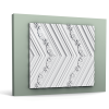 Стеновая панель 3D W130 CHEVRON д 2000 х в 400 х ш 20